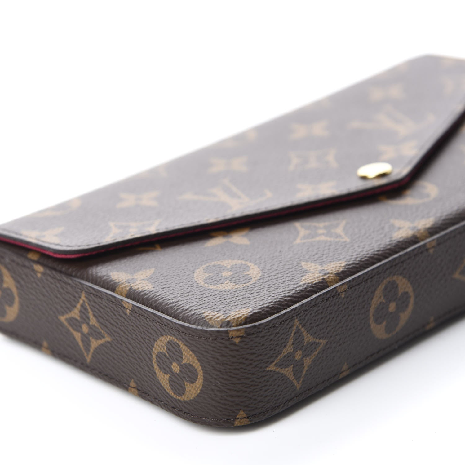 Louis Vuitton Monogram Pochette Felicie Chain Wallet Fuchsia 6 of 11