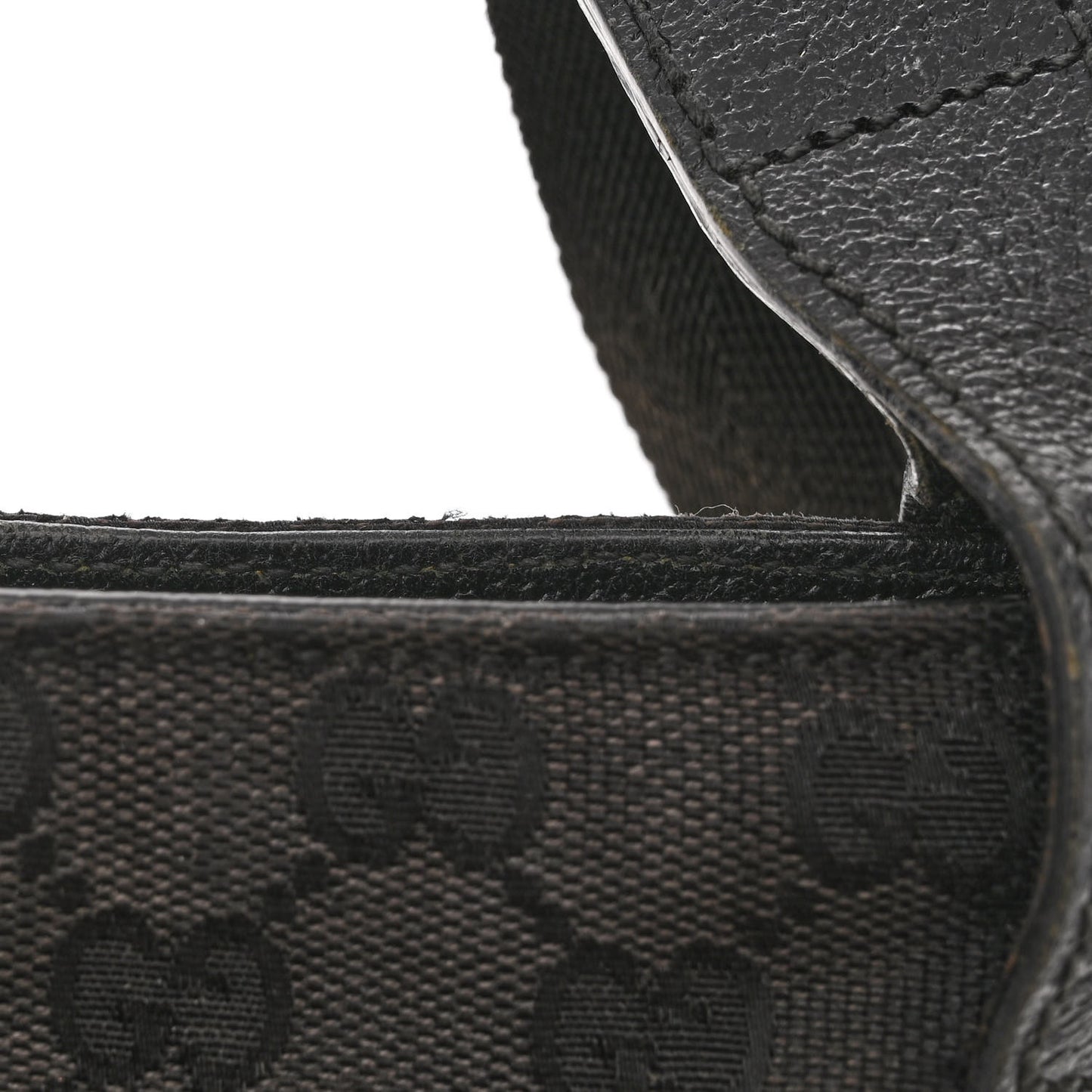 Monogram Flat Messenger Bag Black