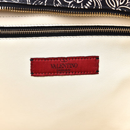Valentino Garavani Vitello Mime Covered Tote Green Raspberry 6 of 13
