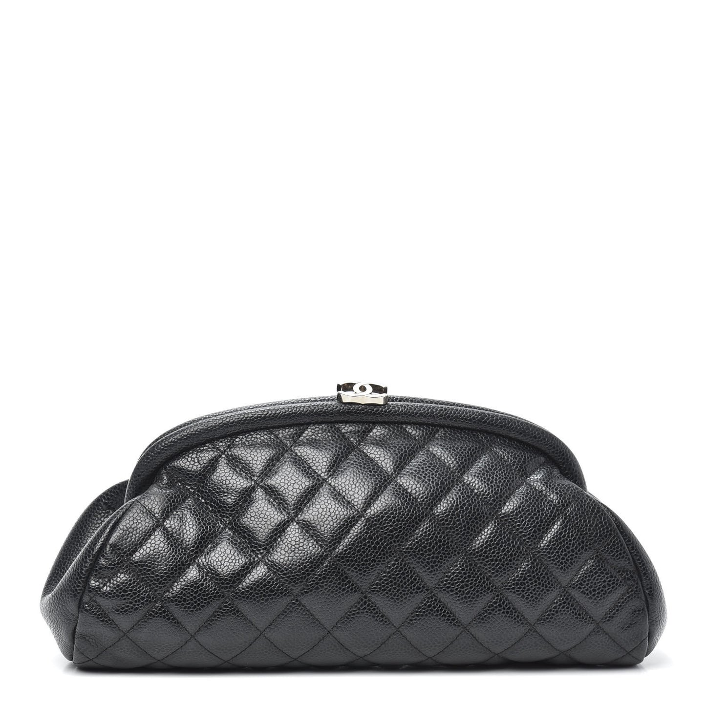 Caviar Quilted Timeless Clutch Black