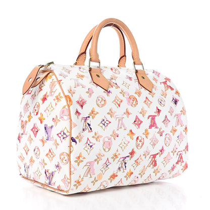 Louis Vuitton Watercolor Aquarelle Speedy 30 White 3 of 9