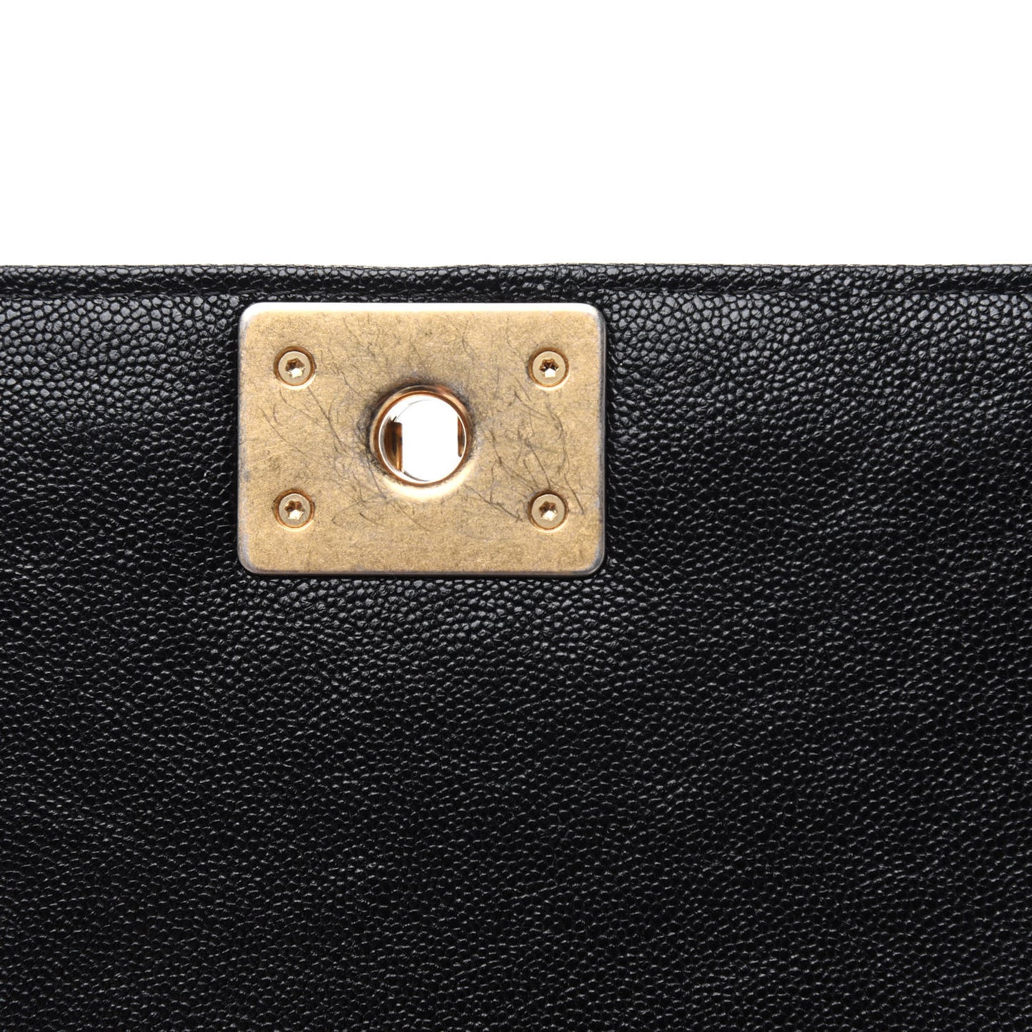 Caviar Quilted North South Boy Flap Black