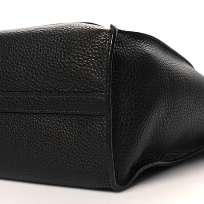 Prada Vitello Daino Chain Shopping Tote Black 9 of 9