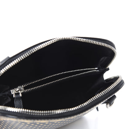 Gucci X SEGA Calfskin GUCCY Stars Mini Dome Shoulder Bag Black Gold 5 of 10