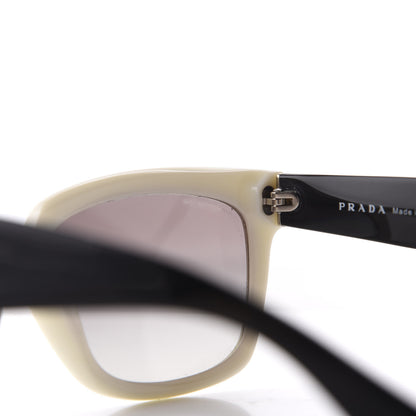 Prada Square Sunglasses SPR 07P White Black 5 of 10