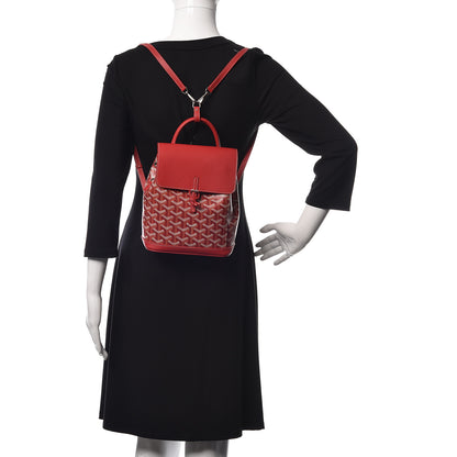 Goyard Goyardine Calfskin Mini Alpin Backpack Red 2 of 10