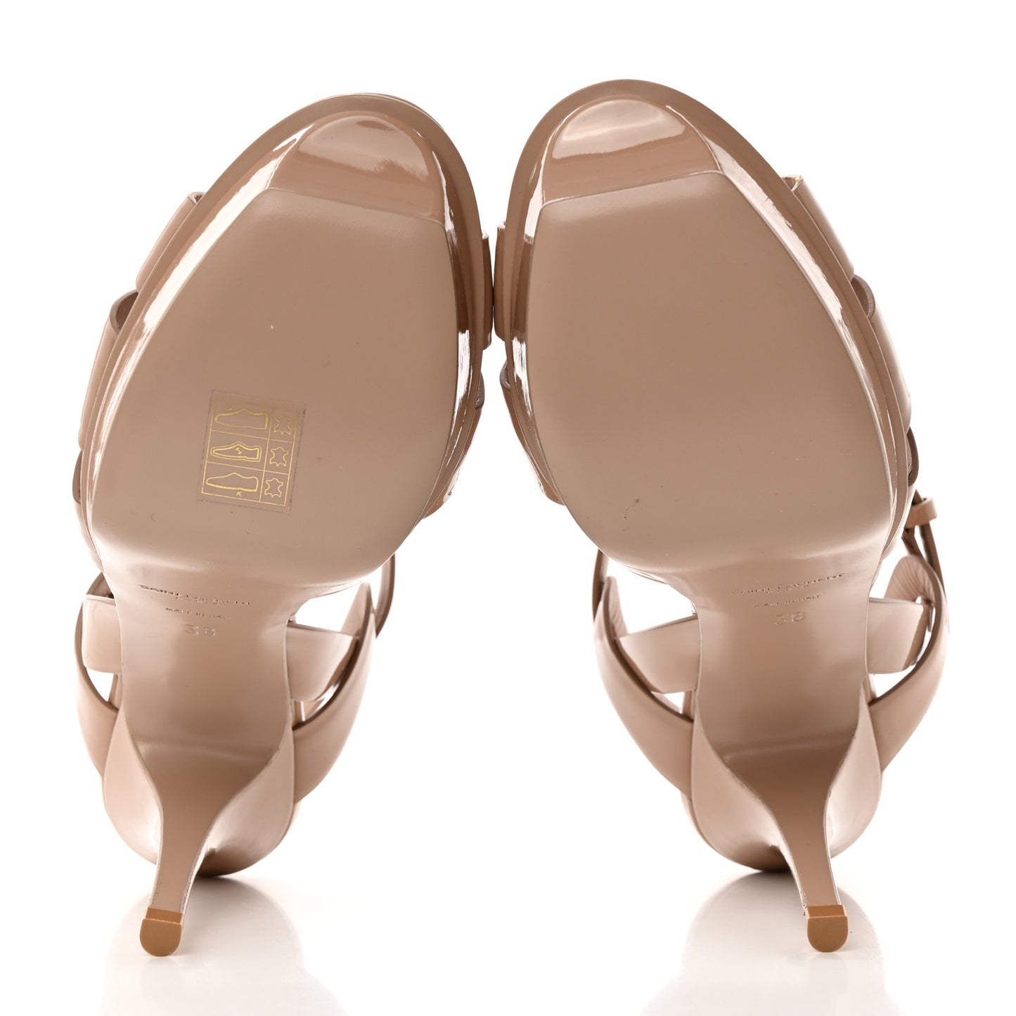 Patent Tribute 75 Platform Sandals 38 Nude