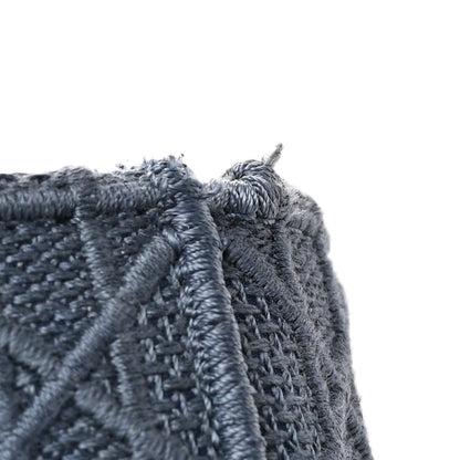 Christian Dior Canvas Embroidered Cannage Medium Lady D-Lite Denim Blue 11 of 14