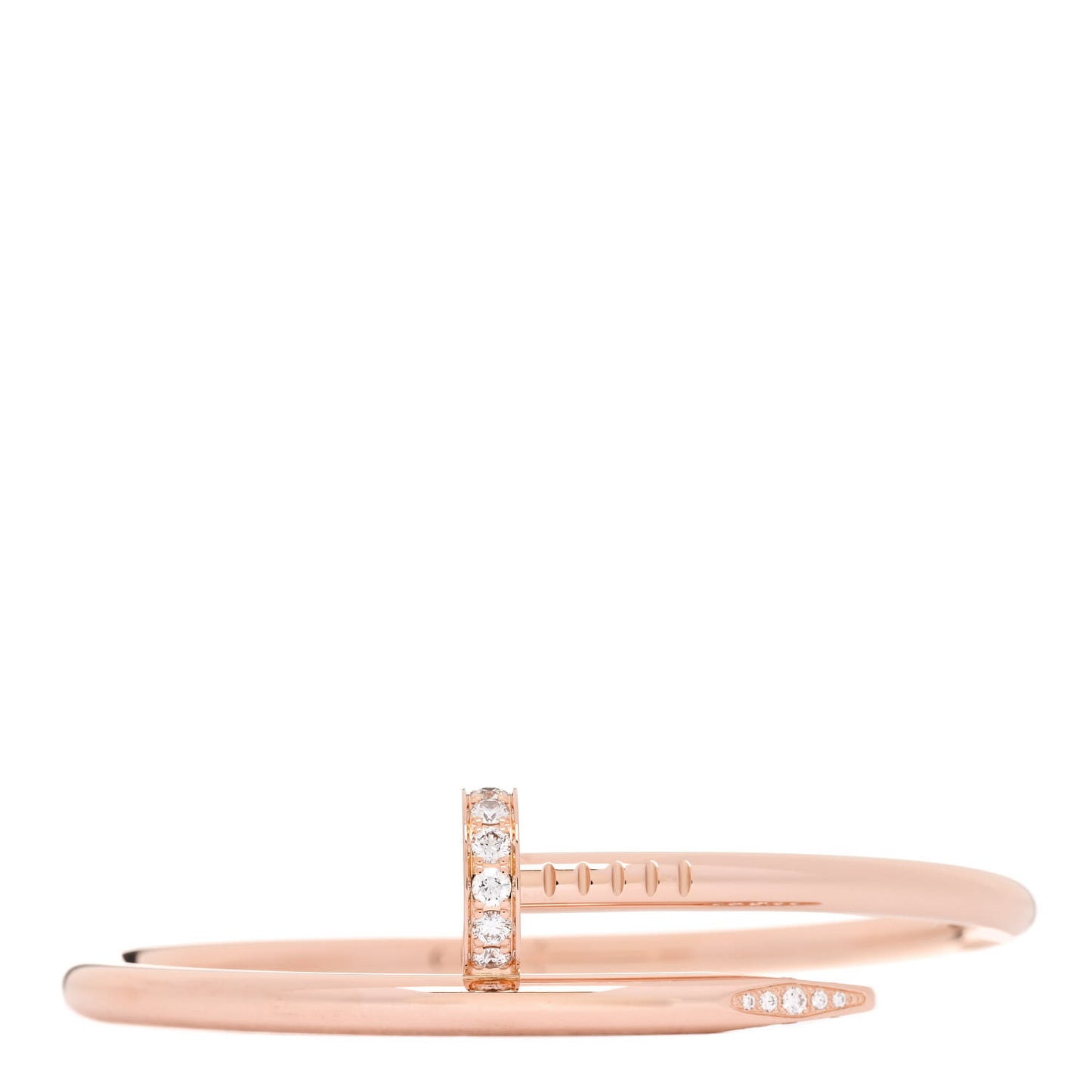 18K Pink Gold Diamond Juste Un Clou Bracelet 15