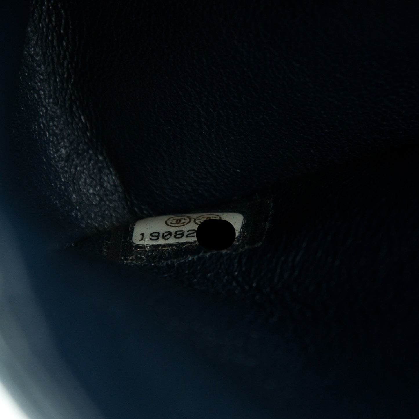 Caviar Quilted Medium Double Flap Navy