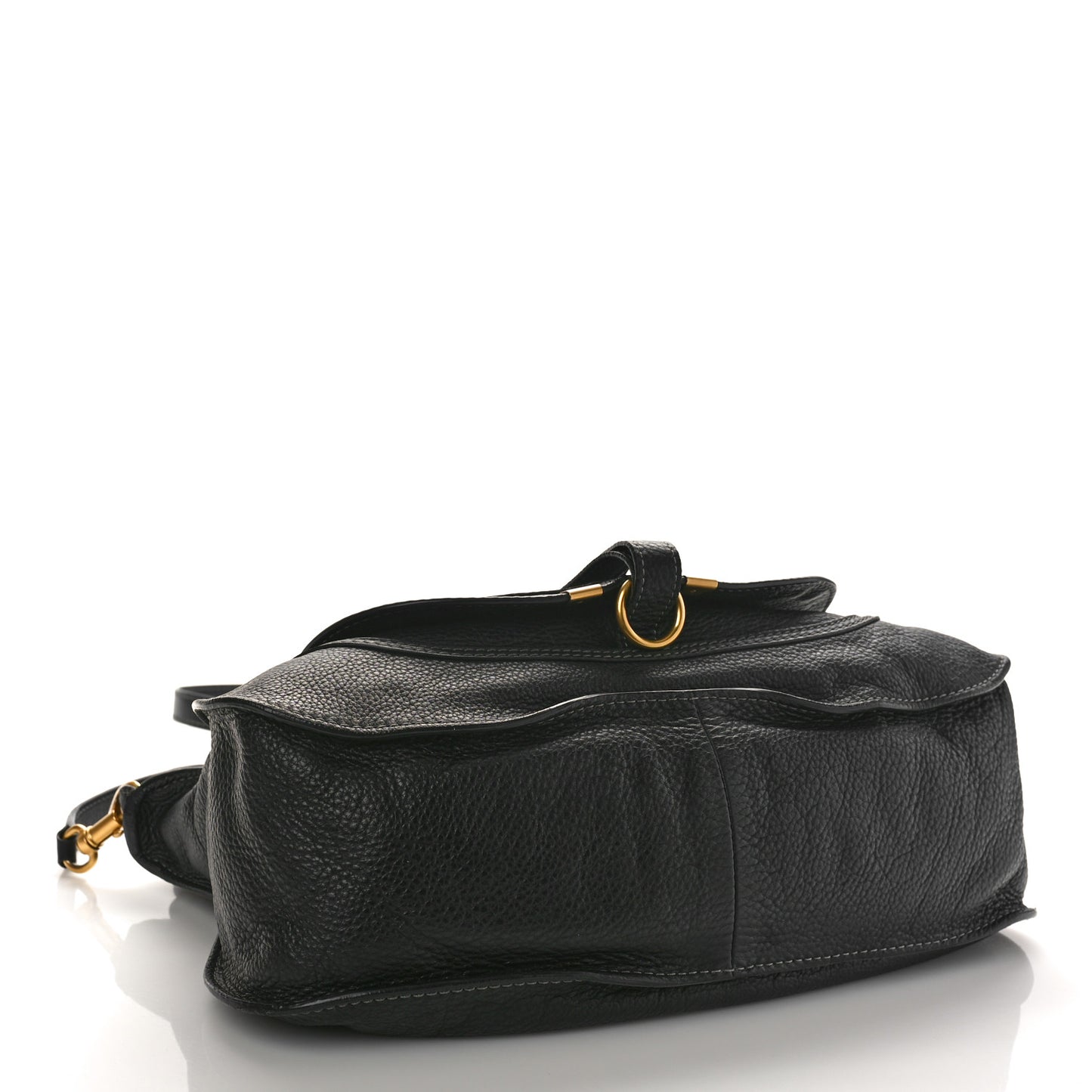 Calfskin Medium Marcie Satchel Black