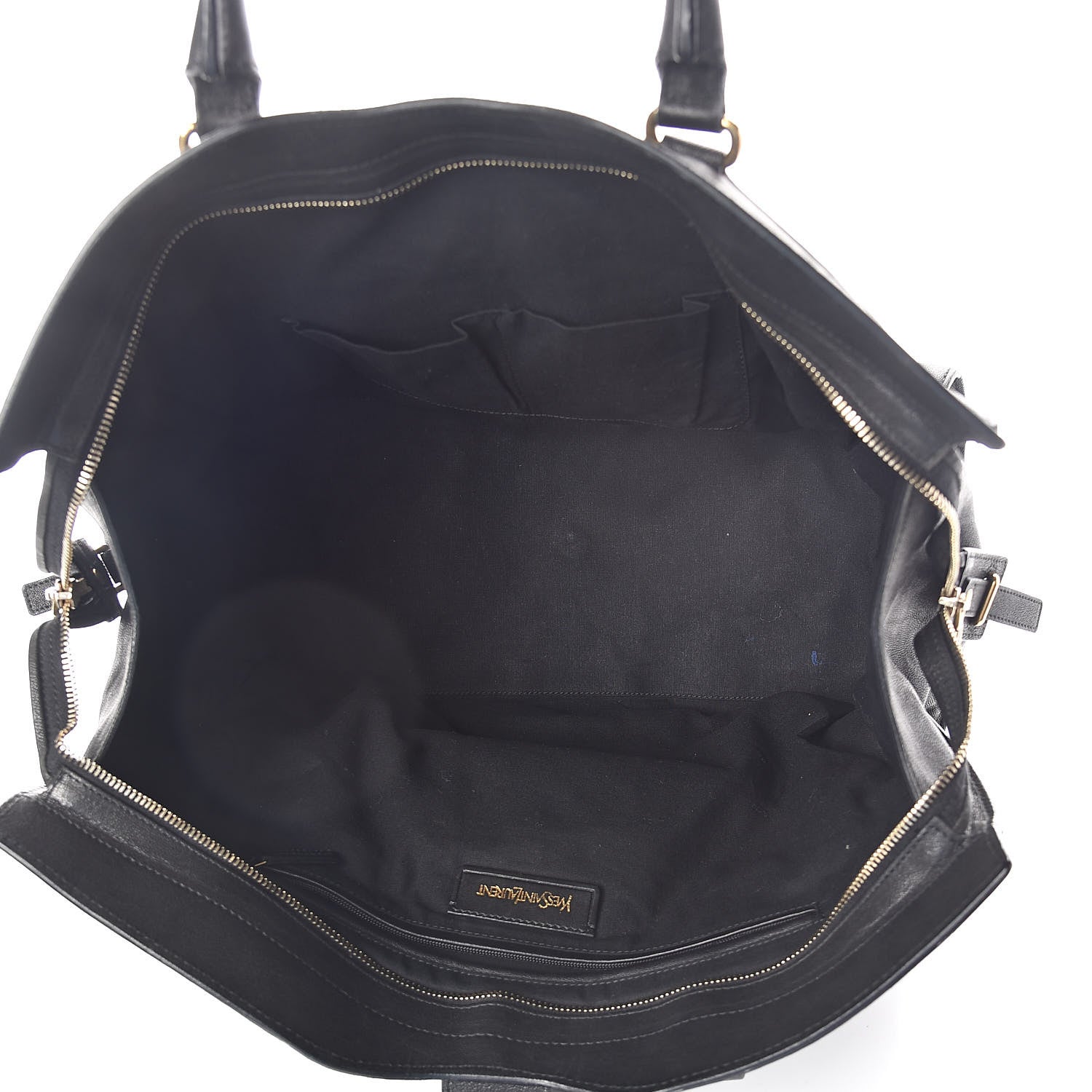 Saint Laurent Sheepskin Large Cabas ChYc Black 5 of 10
