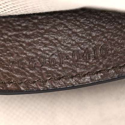Gucci GG Supreme Monogram Textured Dollar Calfskin Web Mini Ophidia Envelope Shoulder Bag Beige Ebony New Acero 7 of 10