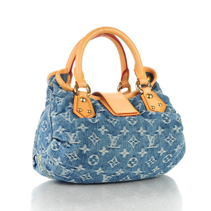 Louis Vuitton Monogram Denim Pleaty Blue 3 of 7