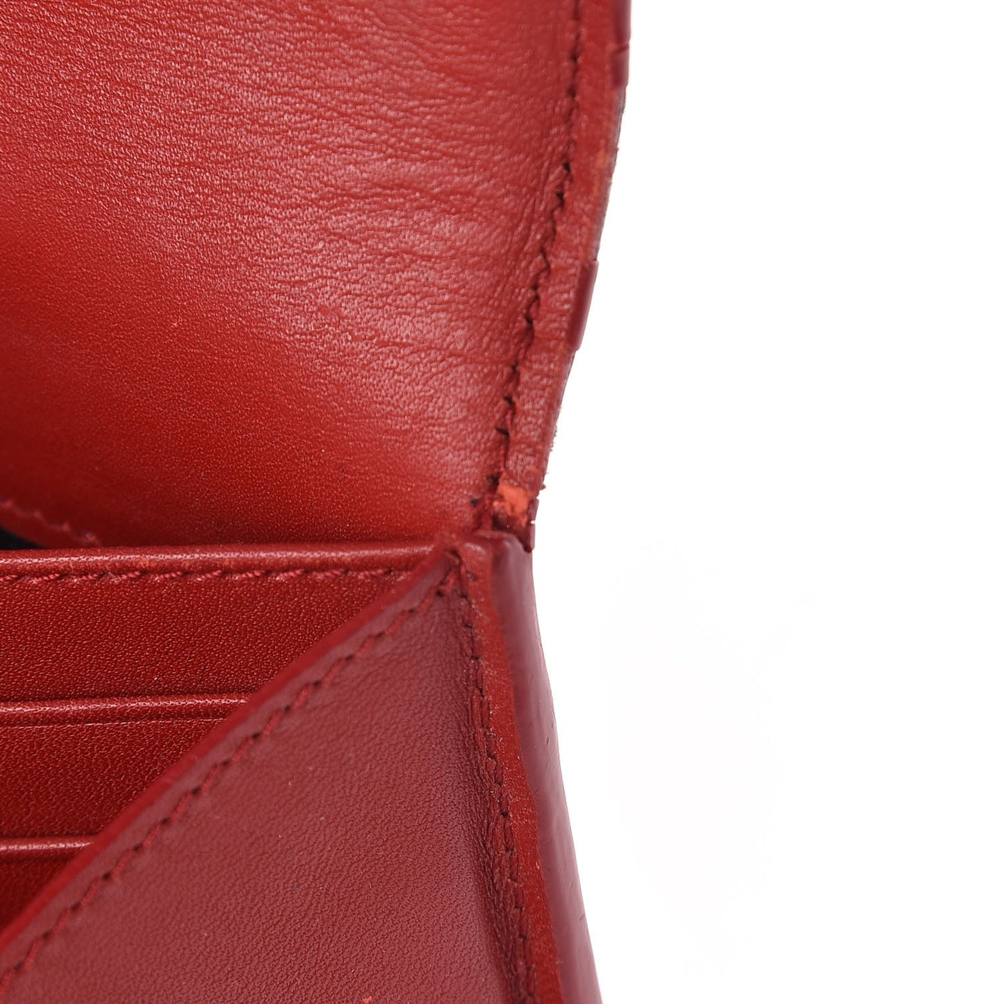 Patent Belle De Jour Flap Wallet Red