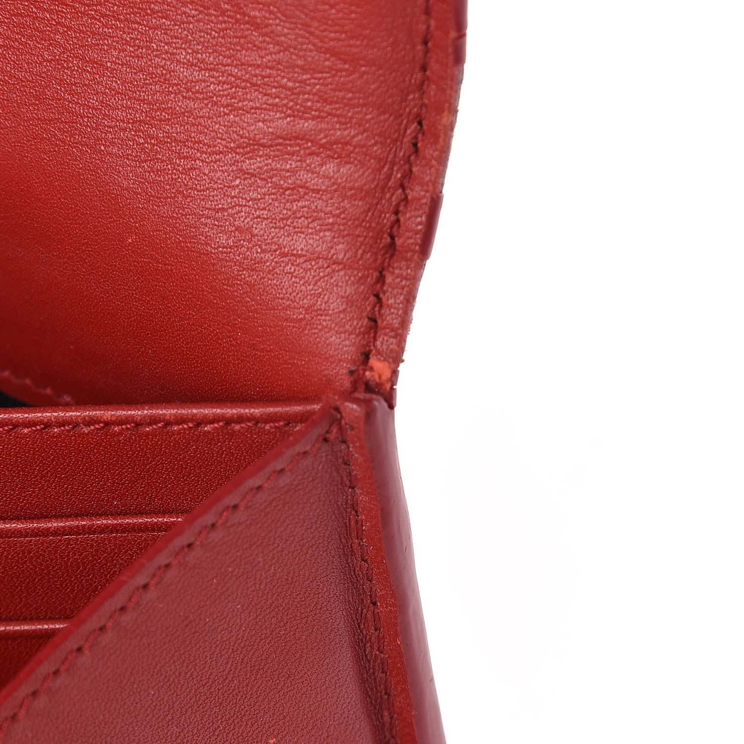 Saint Laurent Patent Belle De Jour Flap Wallet Red 11 of 13