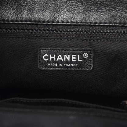 Chanel Calfskin Quilted In The Business North South Tote Black 6 of 9