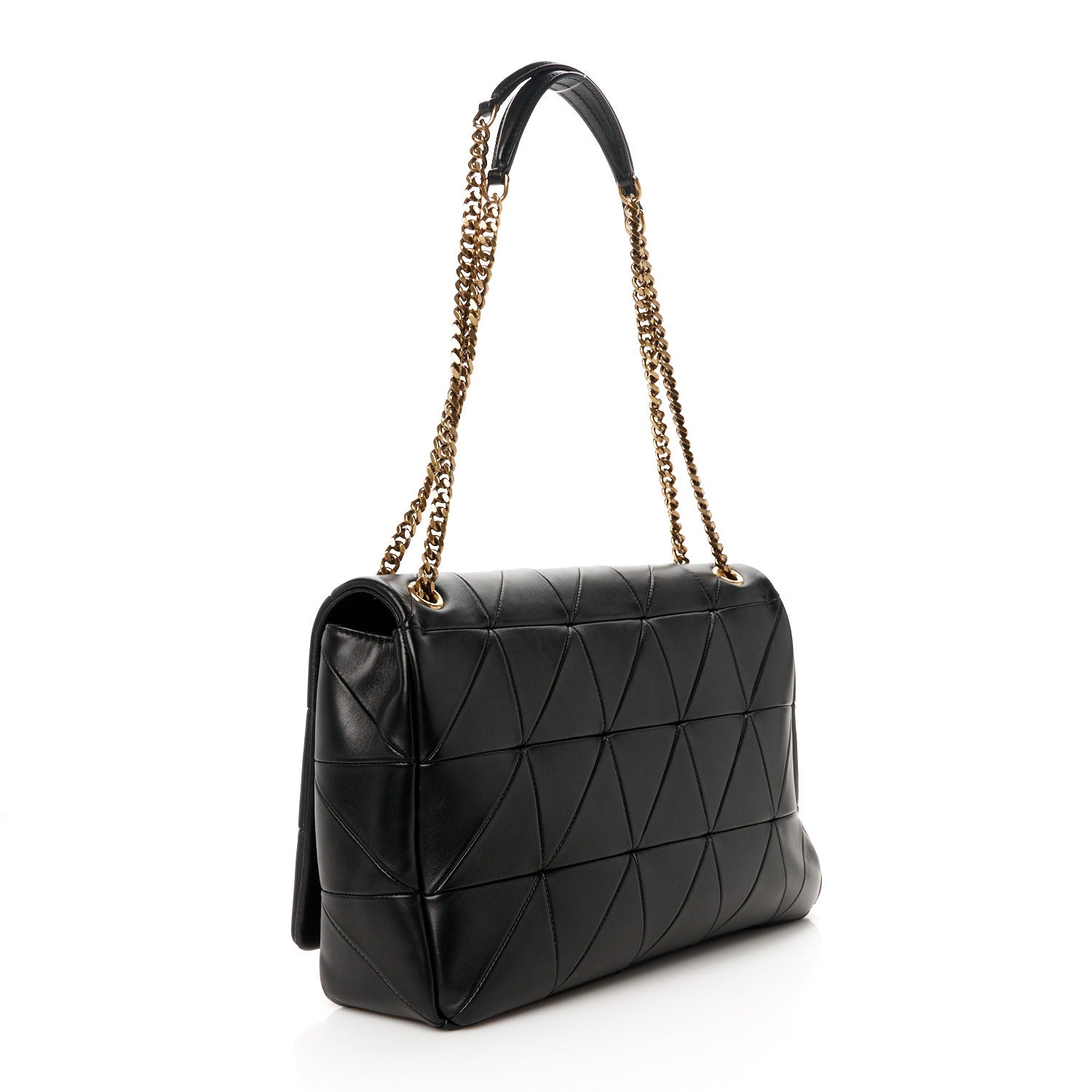 Saint Laurent Lambskin Patchwork Monogram Large Jamie Black 3 of 10