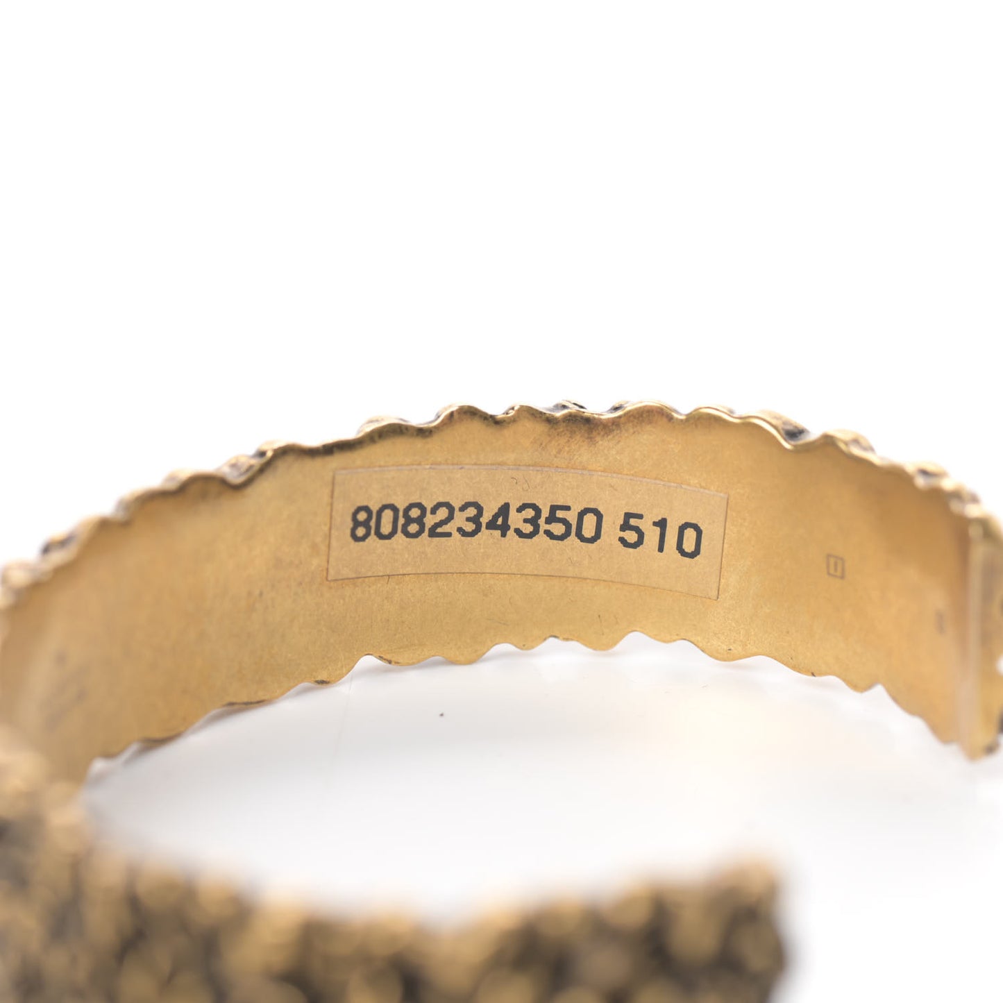 Metal Lion Mane Cuff Bracelet S Aged Gold