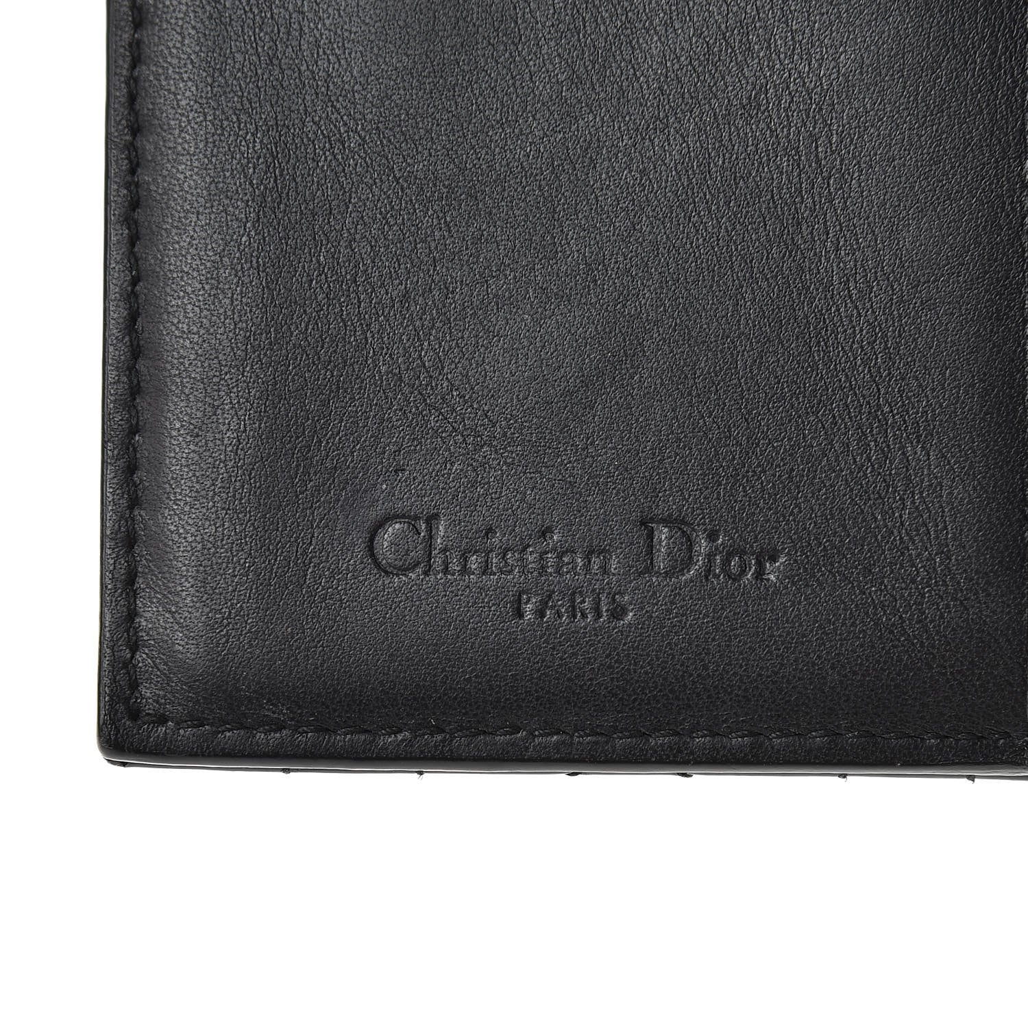 Christian Dior Patent Cannage Lady Dior Eden Wallet Black 7 of 10