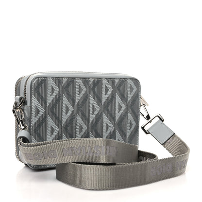 Christian Dior Coated Canvas CD Diamond Messenger Pouch Grey 3 of 12
