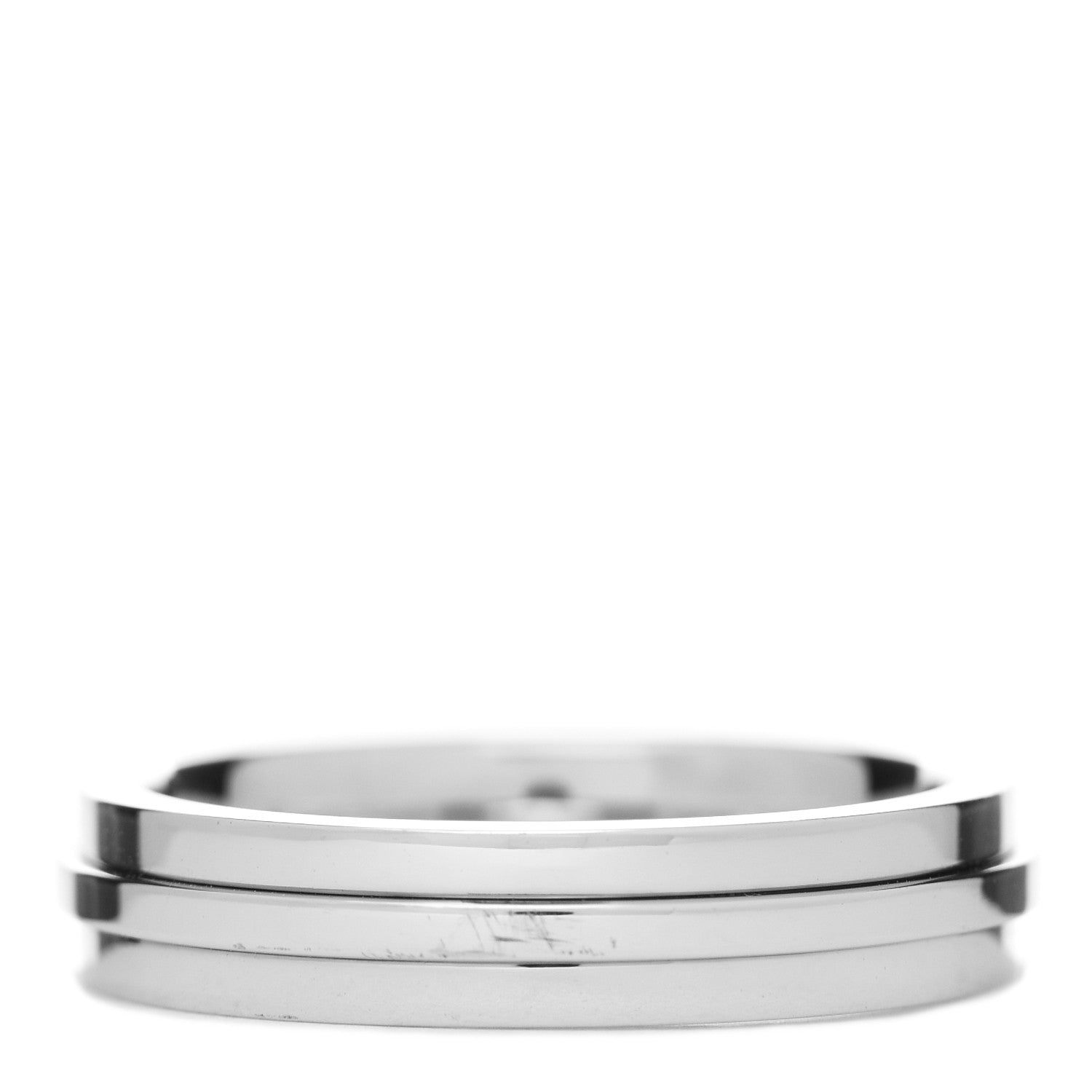 Tiffany 18K White Gold T Two Narrow Ring 55 7.25 3 of 5
