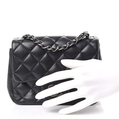 Chanel Caviar Quilted Mini Square Flap Black 3 of 10