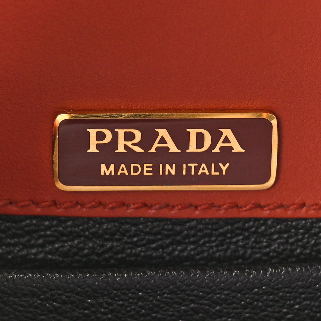 Prada City Calf Saffiano Cahier Bag Cotto Black 6 of 8