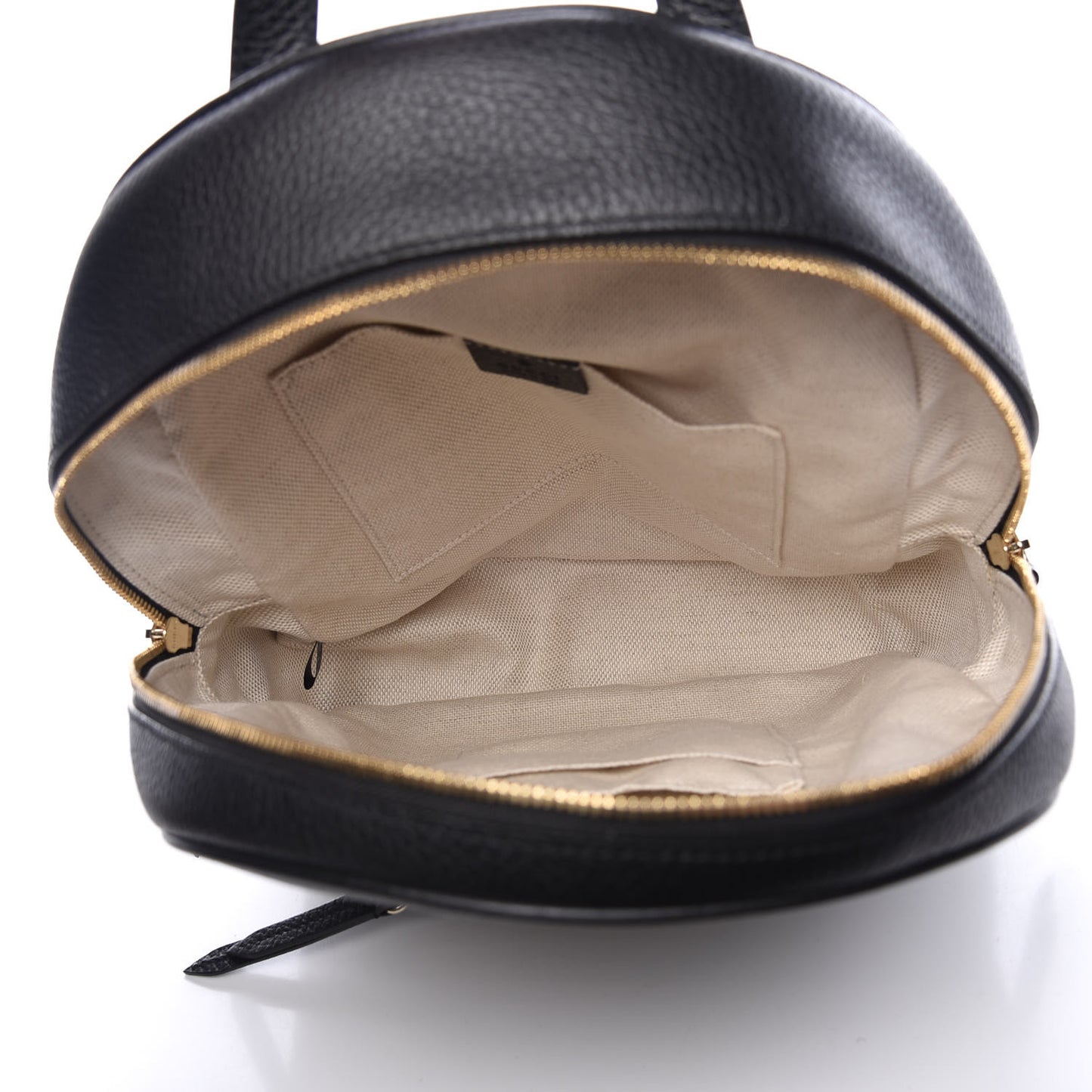 Pebbled Calfskin Soho Chain Backpack Black