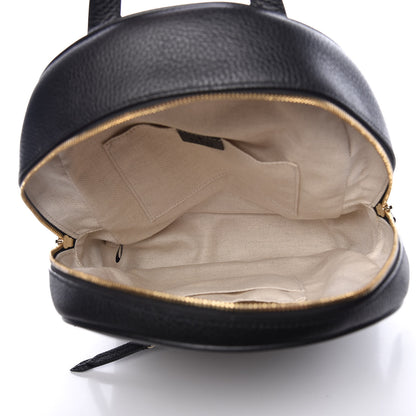 Gucci Pebbled Calfskin Soho Chain Backpack Black 5 of 9