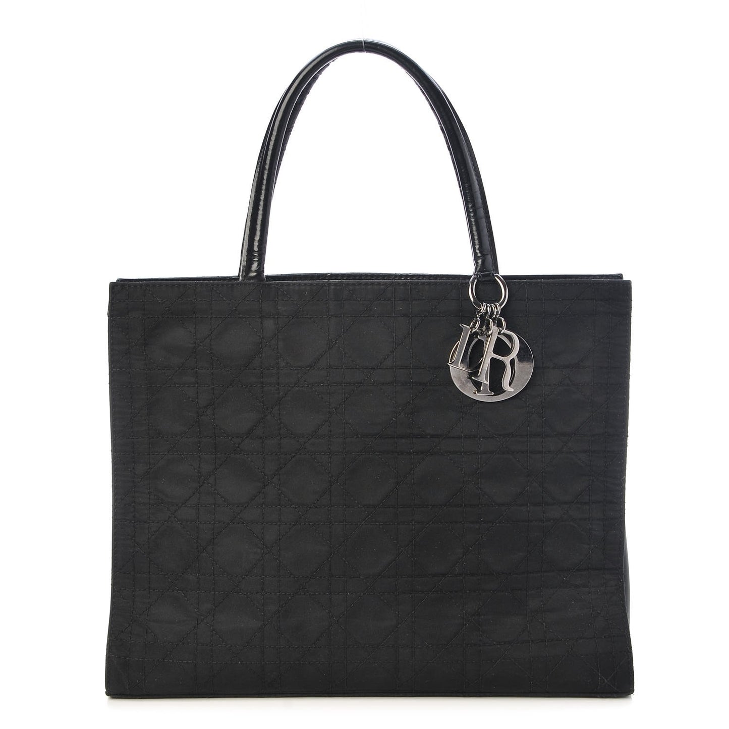 Nylon Cannage Tote Black