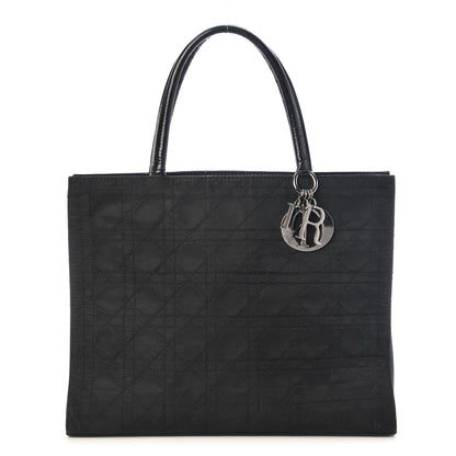 Christian Dior Nylon Cannage Tote Black 1 of 9