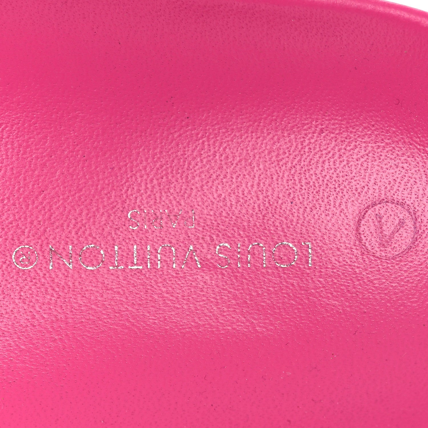 Louis Vuitton Calfskin Embossed Monogram Sunset Flat Comfort Mule 38.5 Rose Pop 9 of 13