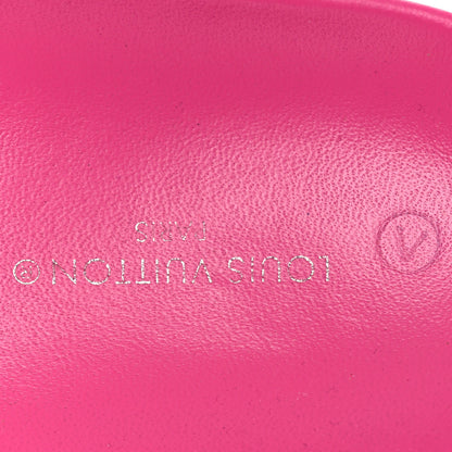 Louis Vuitton Calfskin Embossed Monogram Sunset Flat Comfort Mule 38.5 Rose Pop 9 of 13