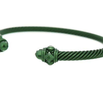 David Yurman Aluminum 5mm Renaissance Bracelet Green 7 of 8