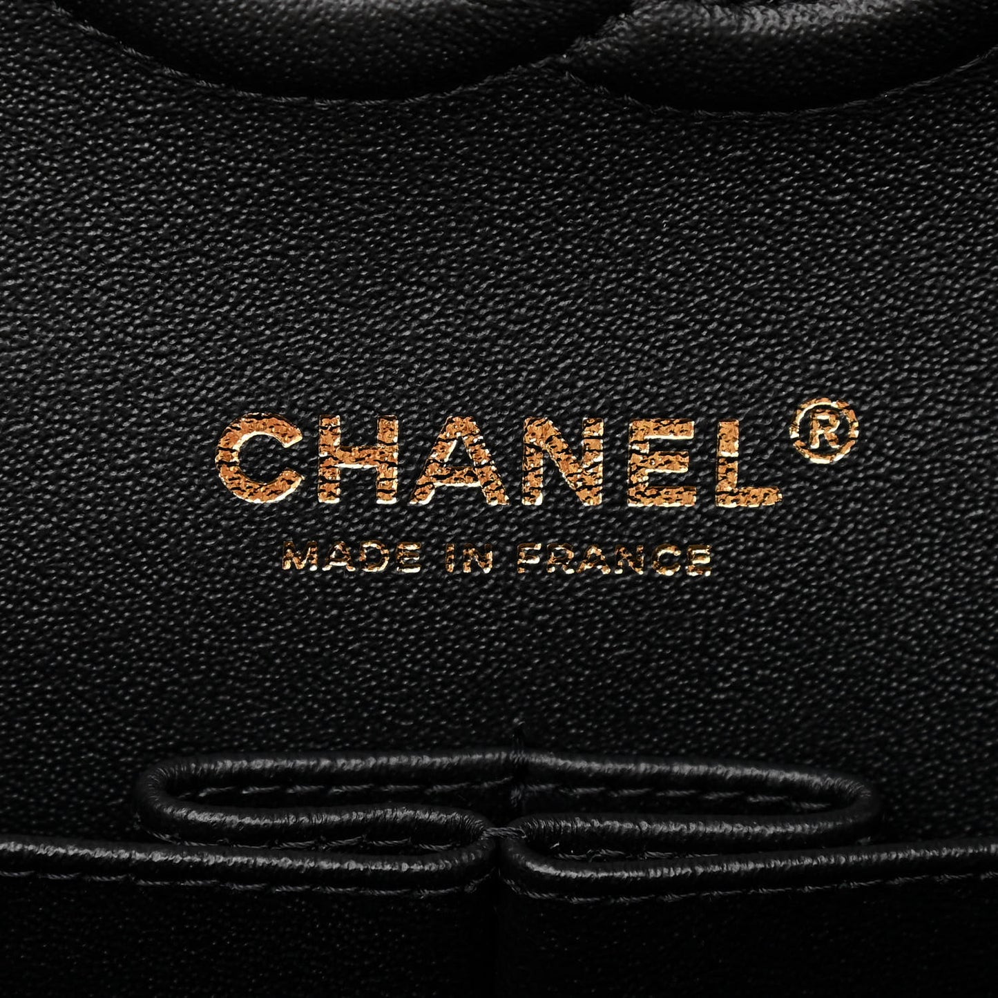 Patent Quilted Medium Double Flap Black