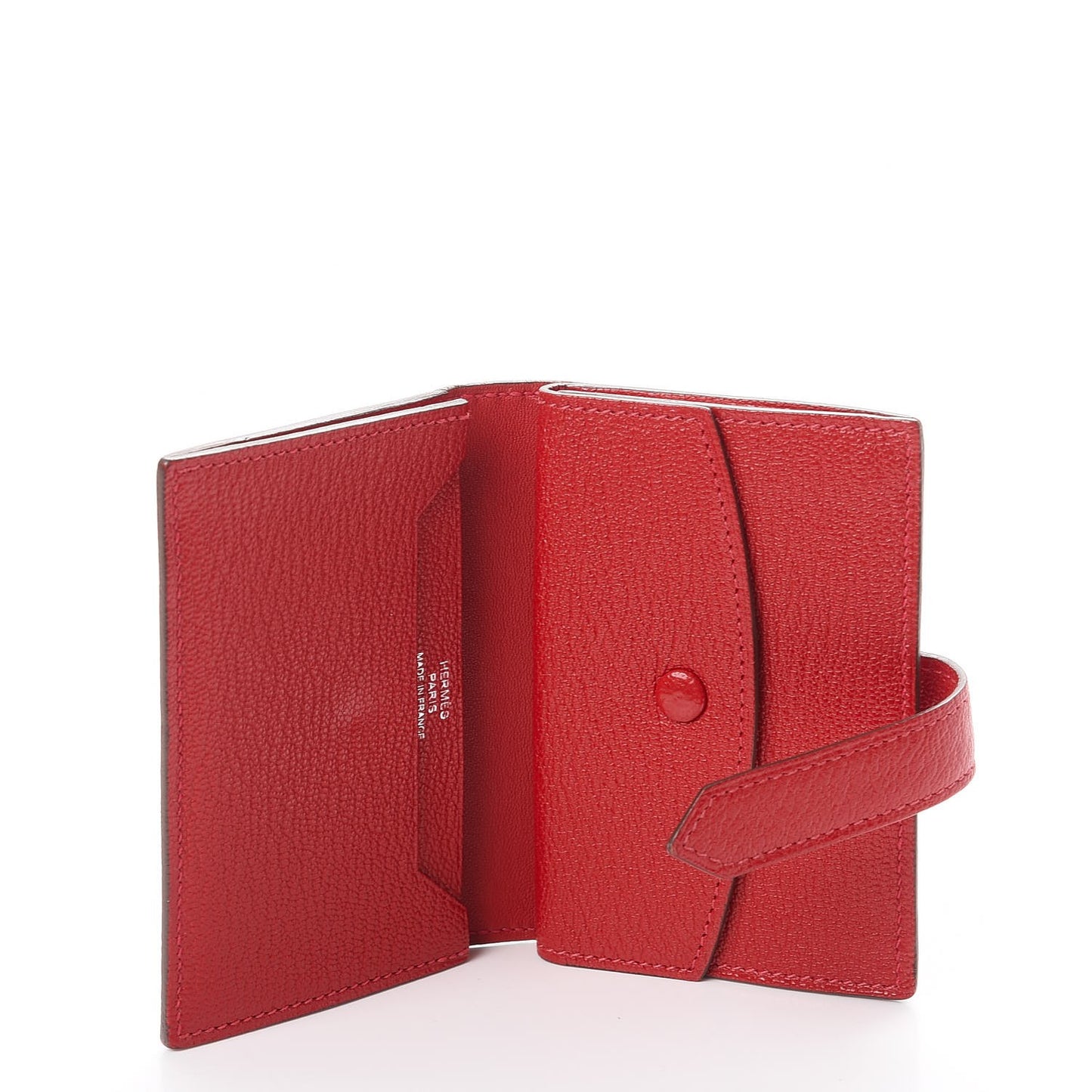 Chevre Mysore Mini Bearn Wallet Rouge Casaque