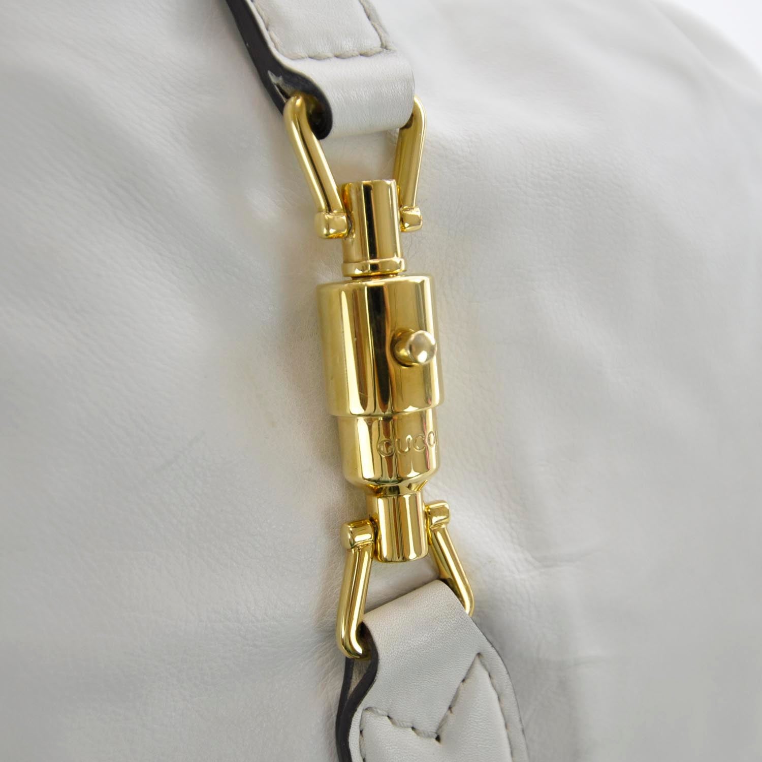 Gucci Leather New Jackie Hobo White 5 of 10