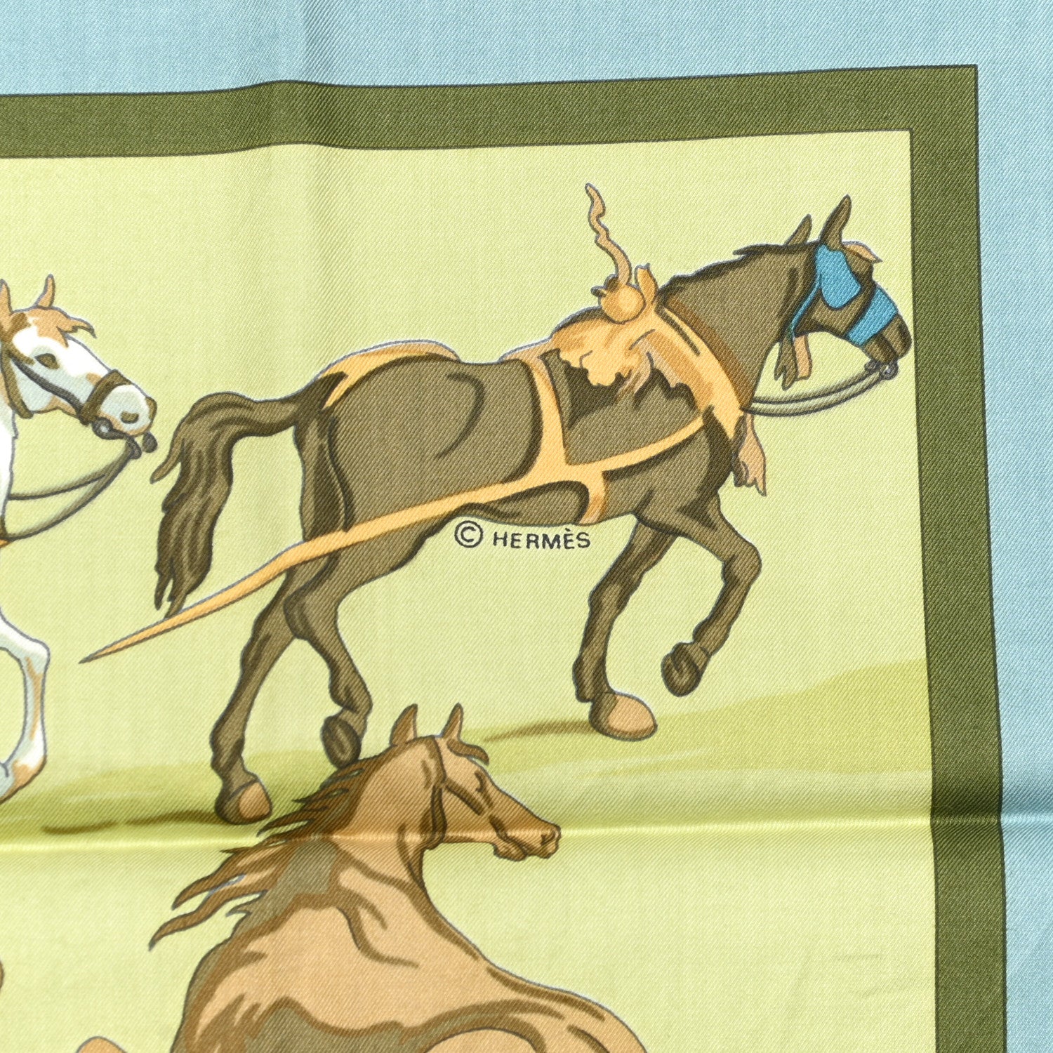 Hermes Cotton D'Apres Van Der Meulen Scarf 70 4 of 5