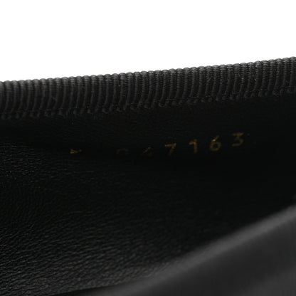Chanel Lambskin Quilted CC Cambon Ballet Flats 38.5 Black White 9 of 10
