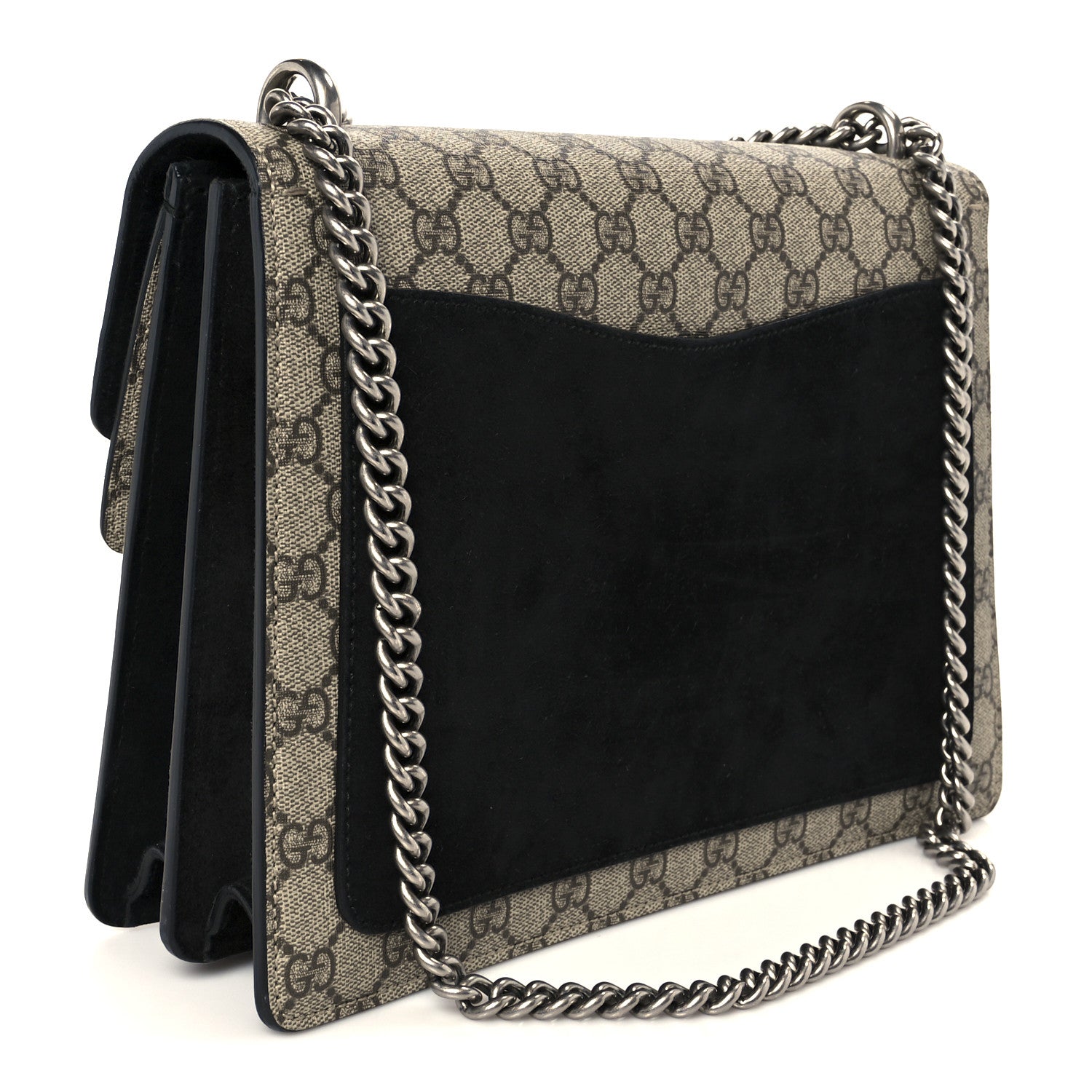 Gucci GG Supreme Monogram Medium Dionysus Shoulder Bag Black 3 of 11