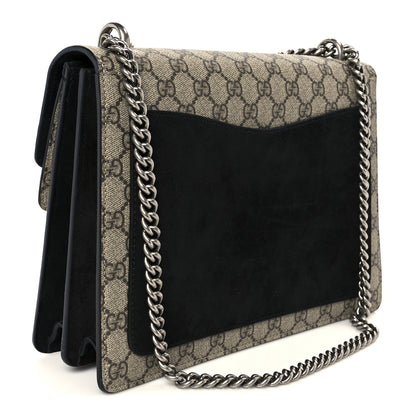 Gucci GG Supreme Monogram Medium Dionysus Shoulder Bag Black 3 of 11