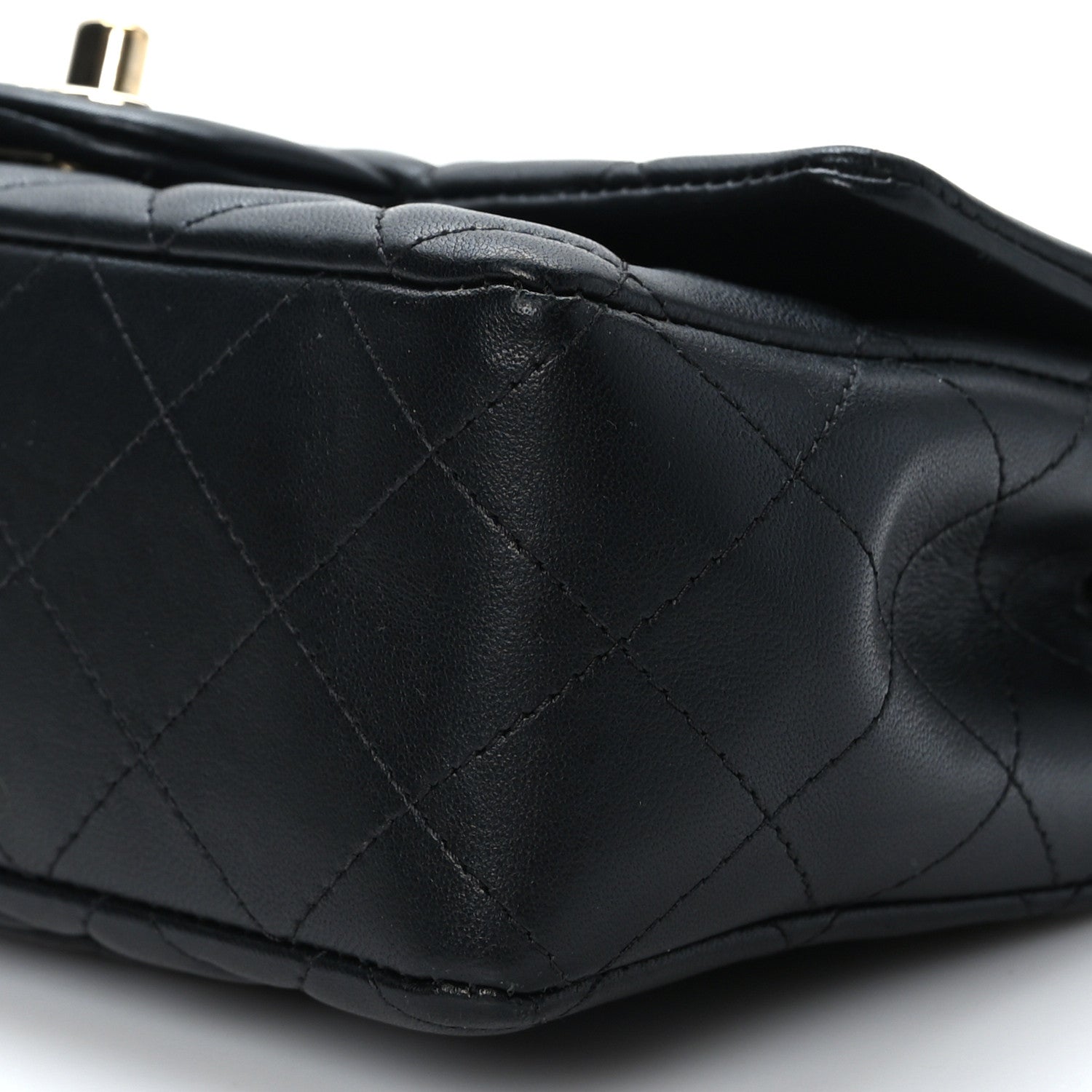 Chanel Lambskin Quilted Mini Rectangular Flap Black 9 of 11