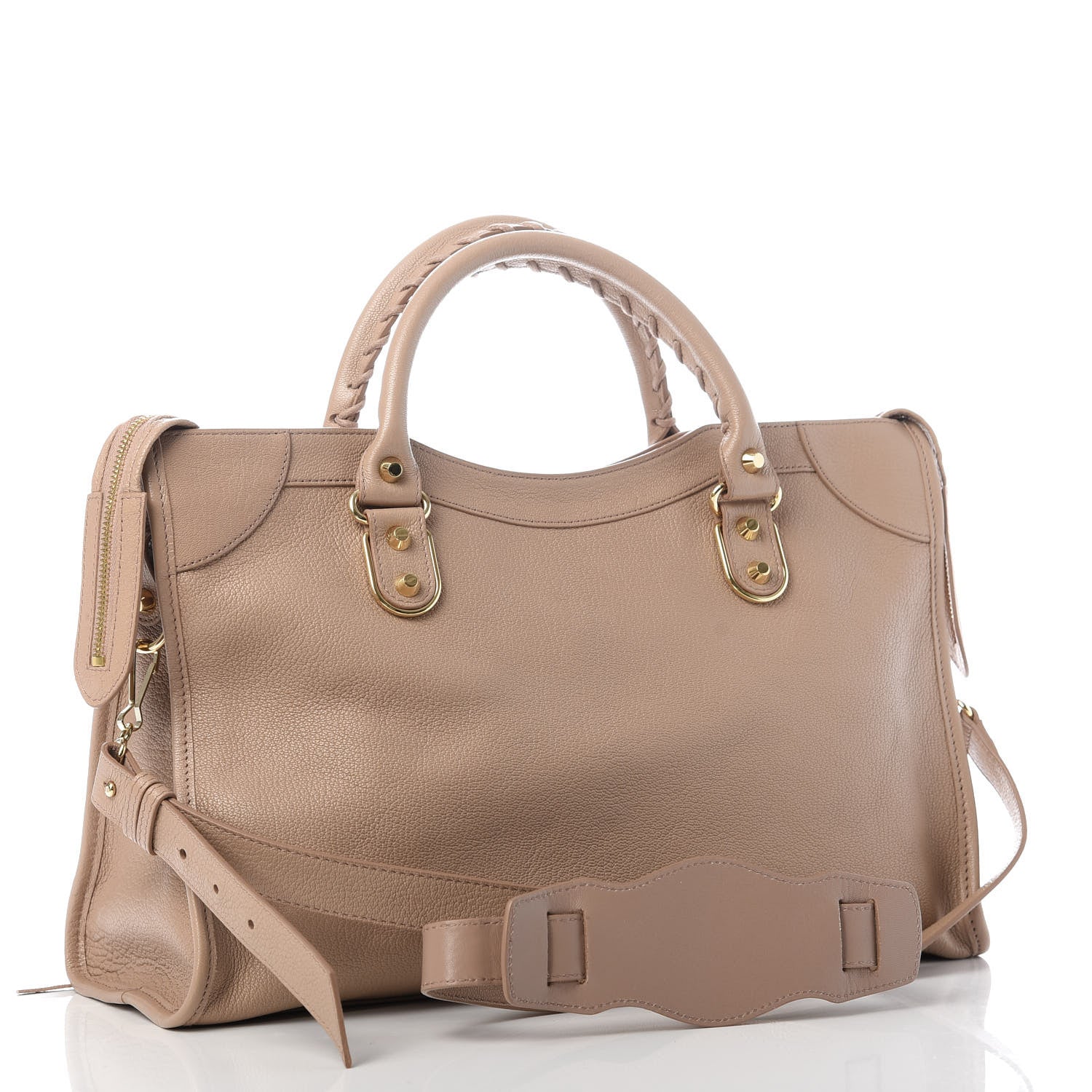 Balenciaga Chevre Gold Metallic Edge Hardware City Rose Des Sables 3 of 10