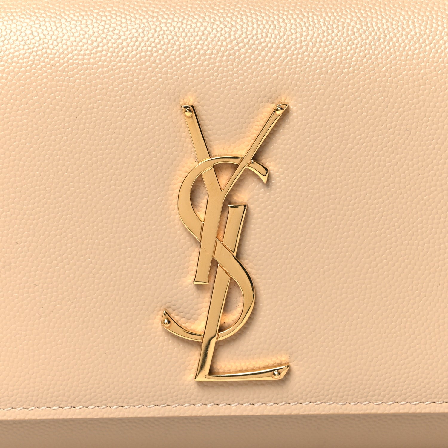 Saint Laurent Grain De Poudre Classic Monogram Cassandre Clutch Nude Powder 7 of 9