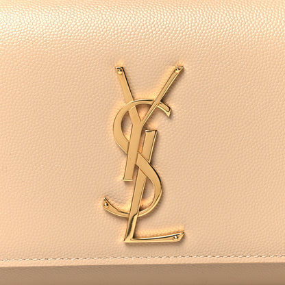 Saint Laurent Grain De Poudre Classic Monogram Cassandre Clutch Nude Powder 7 of 9