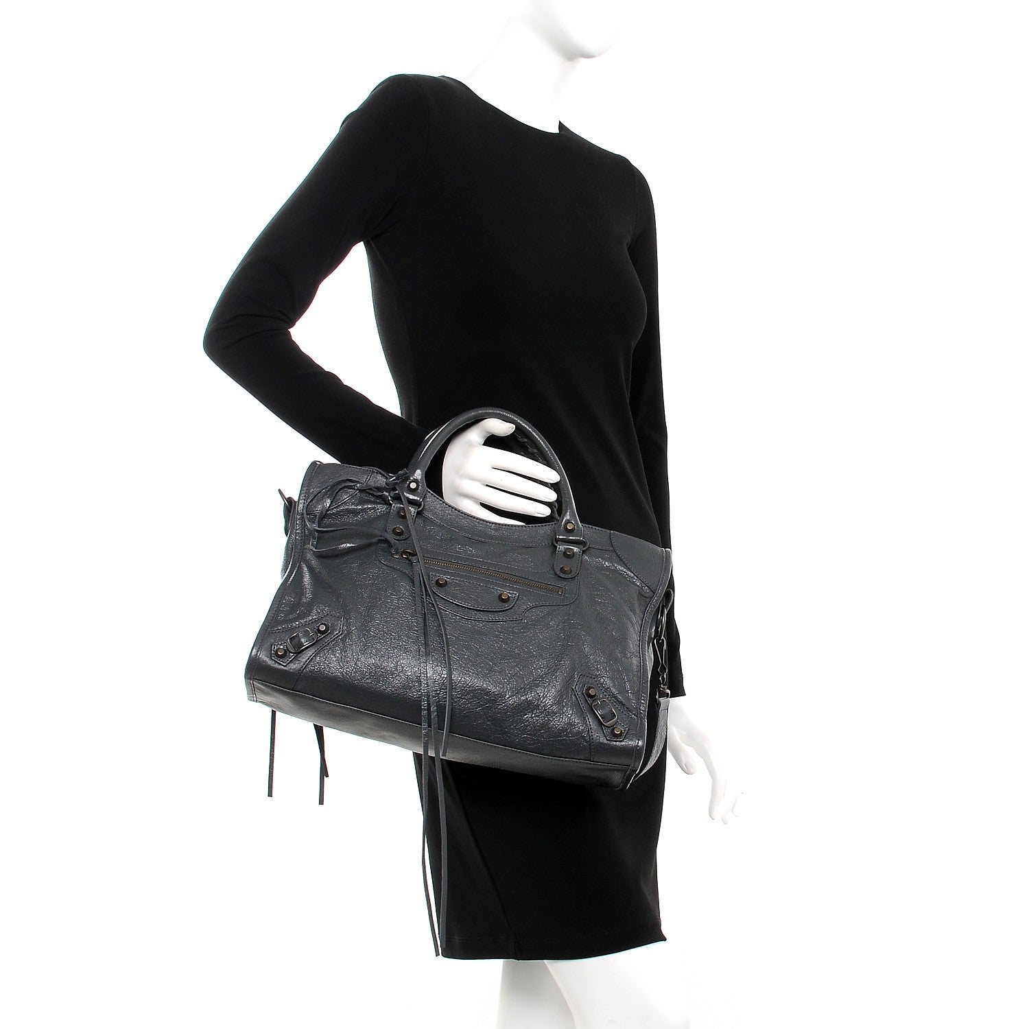 Balenciaga Agneau Classic Hardware City Gris Fossile 3 of 8