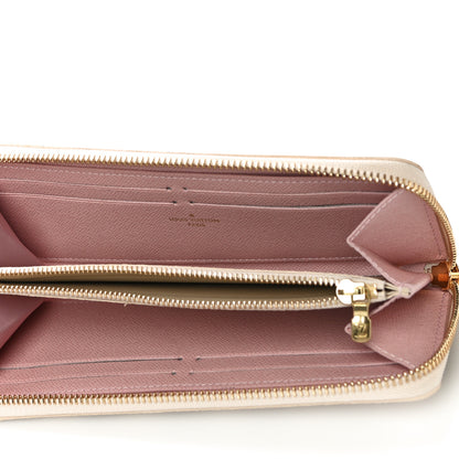 Louis Vuitton Damier Azur Clemence Wallet Rose Ballerine 5 of 11
