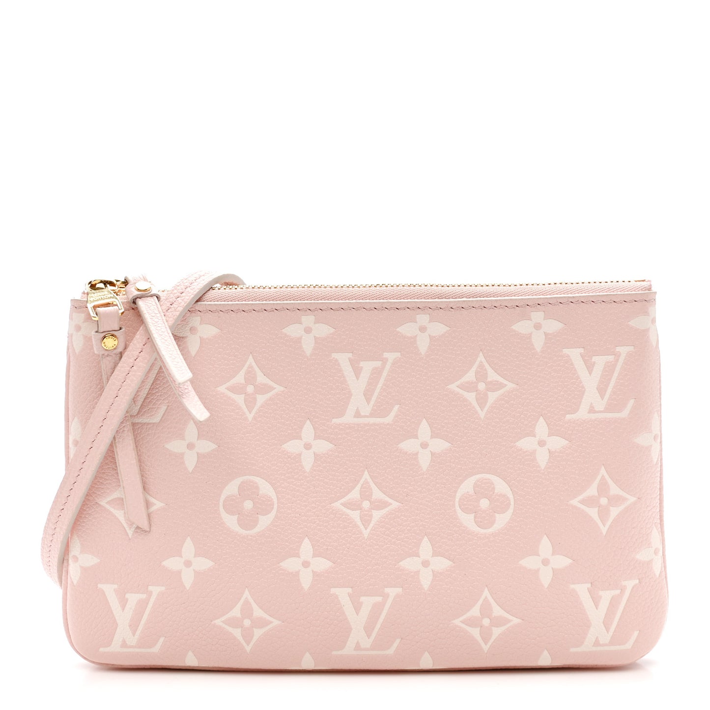 Empreinte Monogram Double Zip Pochette Rose