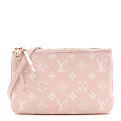 Louis Vuitton Empreinte Monogram Double Zip Pochette Rose 1 of 11